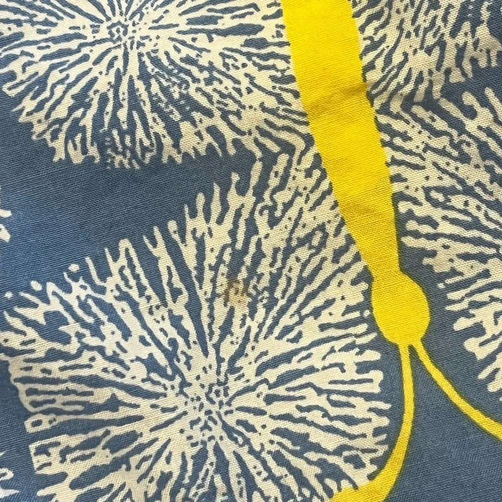 Lilly Pulitzer Blue and Yellow Butterfly Strapless Dress size 4 - Picture 8 of 14